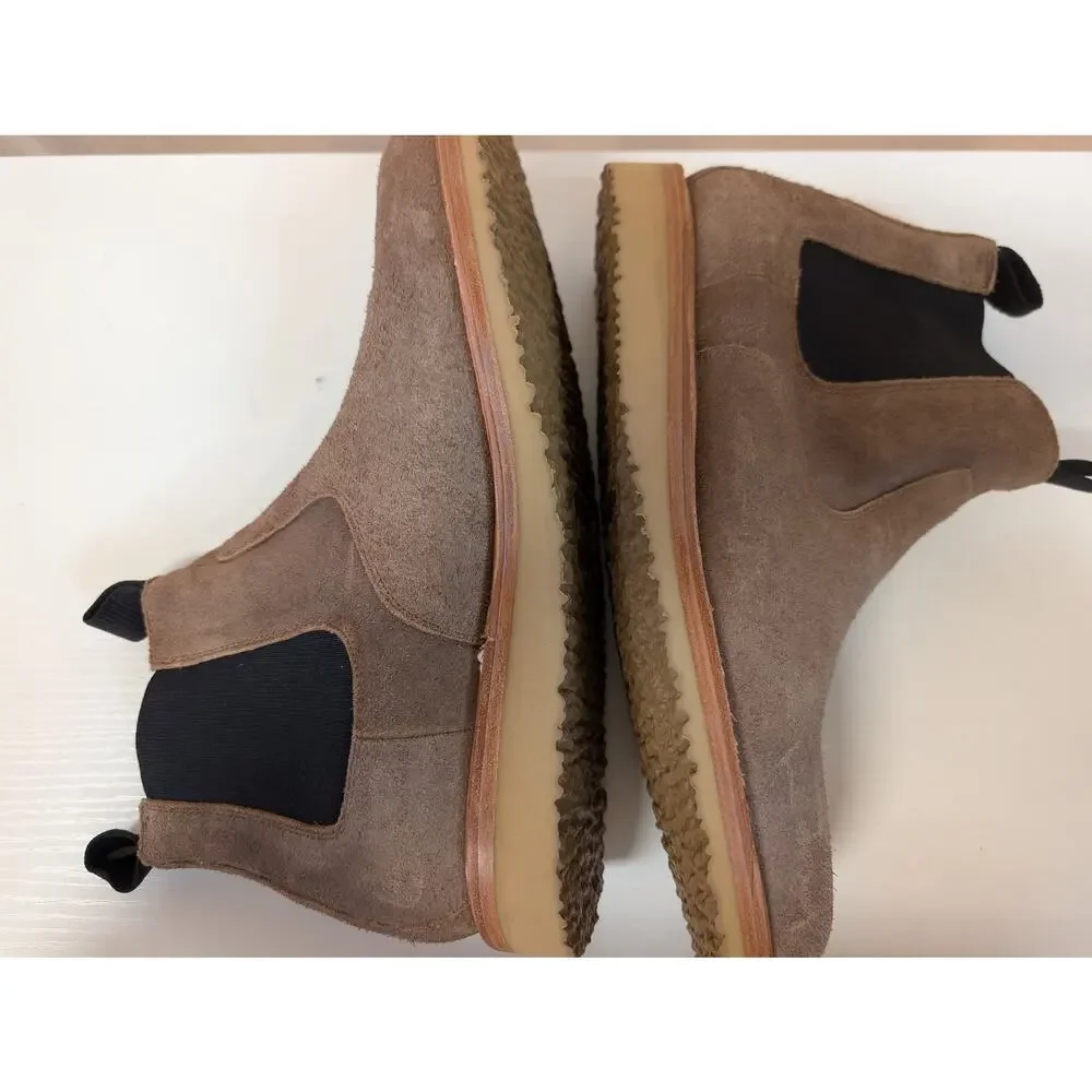 Huckberry Rhodes Men's Size 12 Suede Work Wedge Chelsea Boots (0935)